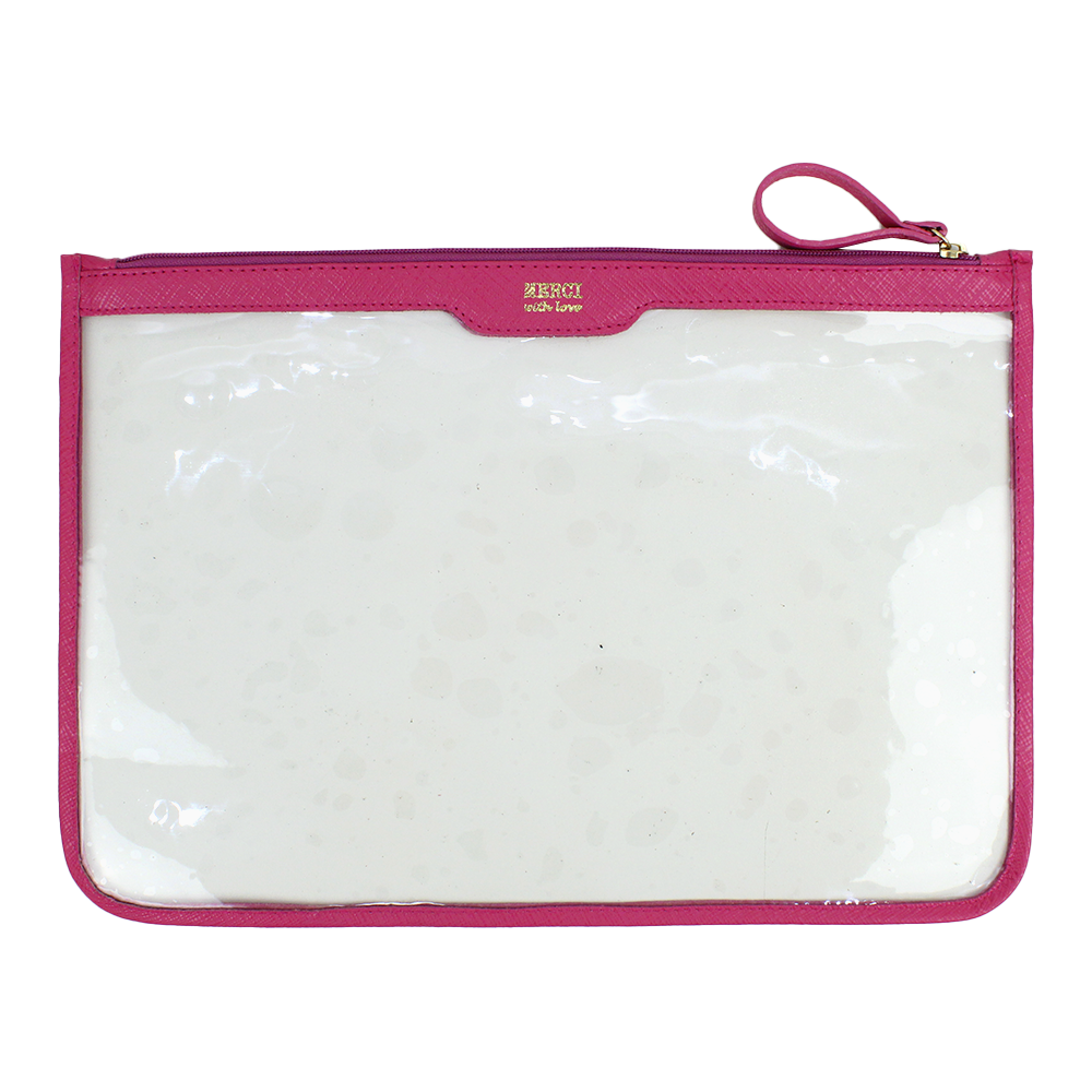 Pasta A4 Crystal Pink Prada Pronta Entrega