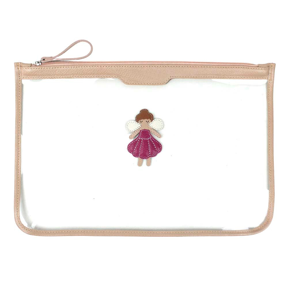 Pasta A4 Crystal Fadinha em Couro e Vinil Personalizada