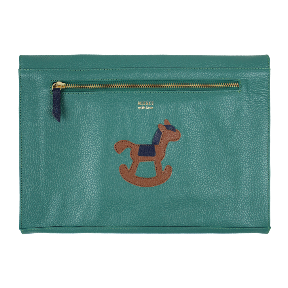 Pasta A4 Little Horse em Couro Personalizado