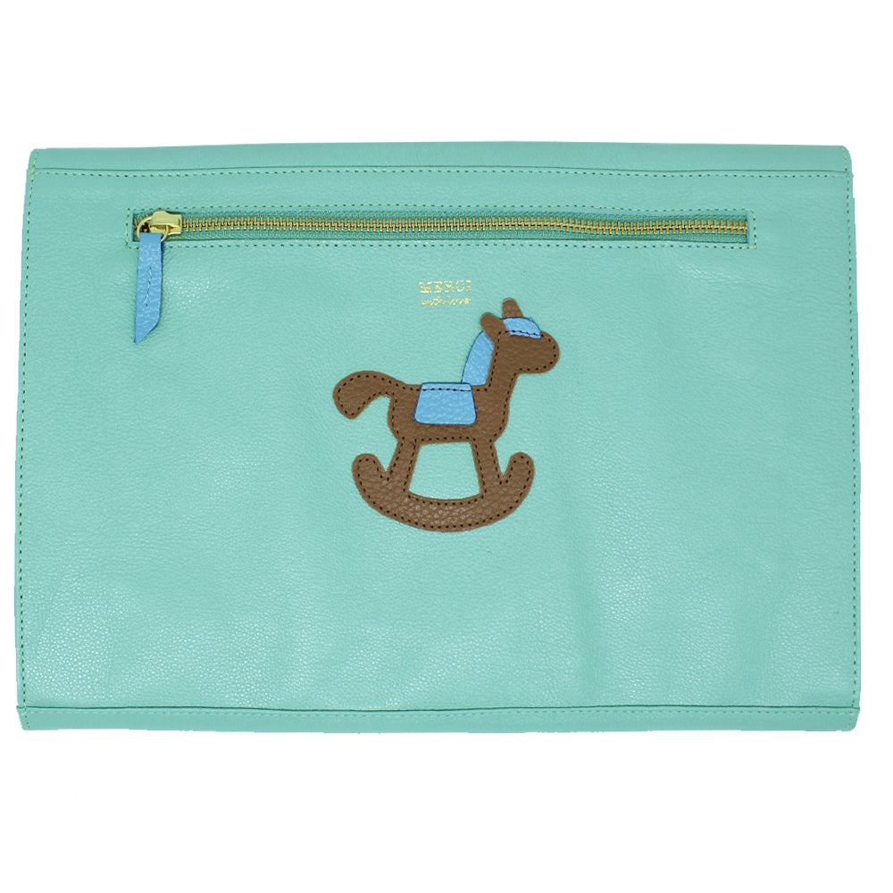 Pasta A4 Little Horse em Couro Personalizado