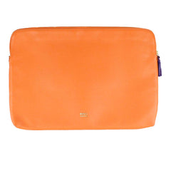 Pasta Notebook G Tangerina Liso com Purple Pronta Entrega