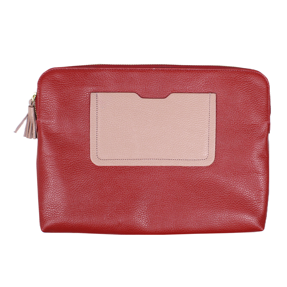 Pasta Notebook P Vermelho Liso com Algodão Doce Liso Pronta Entrega