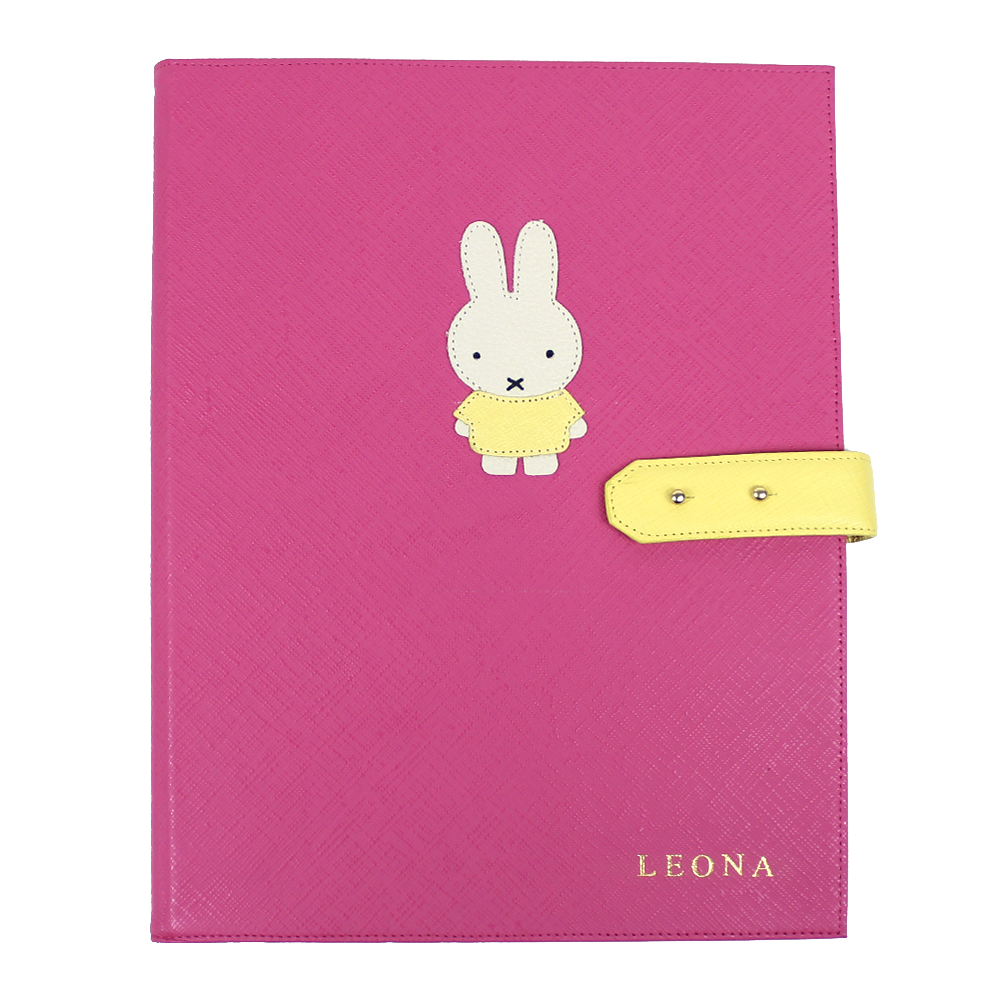 Pasta Portfólio Petit Lapin em Couro Personalizado