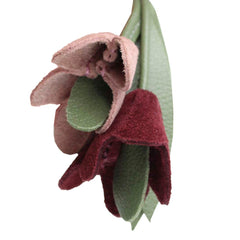 Pendente Flor Frésia em Camurça