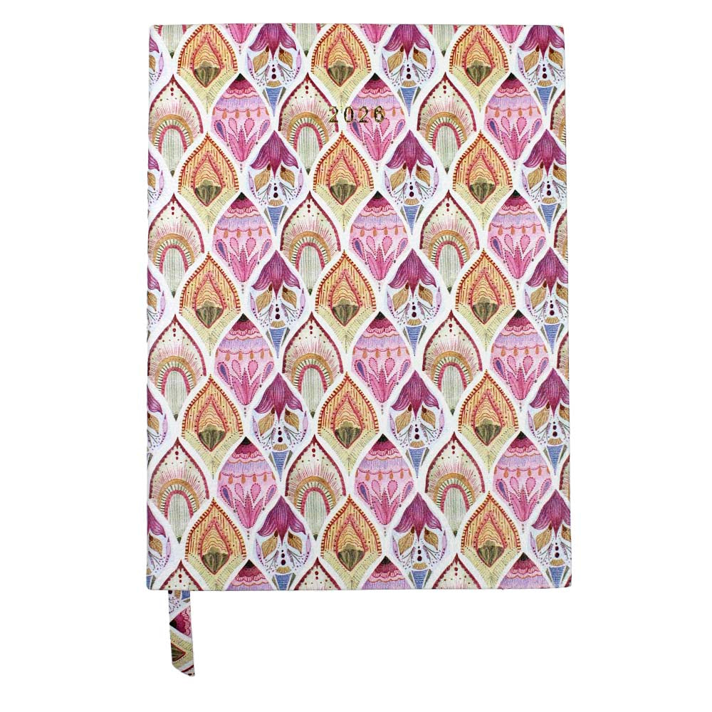 Planner My Days 2026  Estampa Marrakech em Couro Personalizado