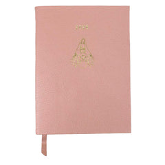Planner My Days 2026 com Hotstamping Nossa Senhora Medalha em Couro Personalizado