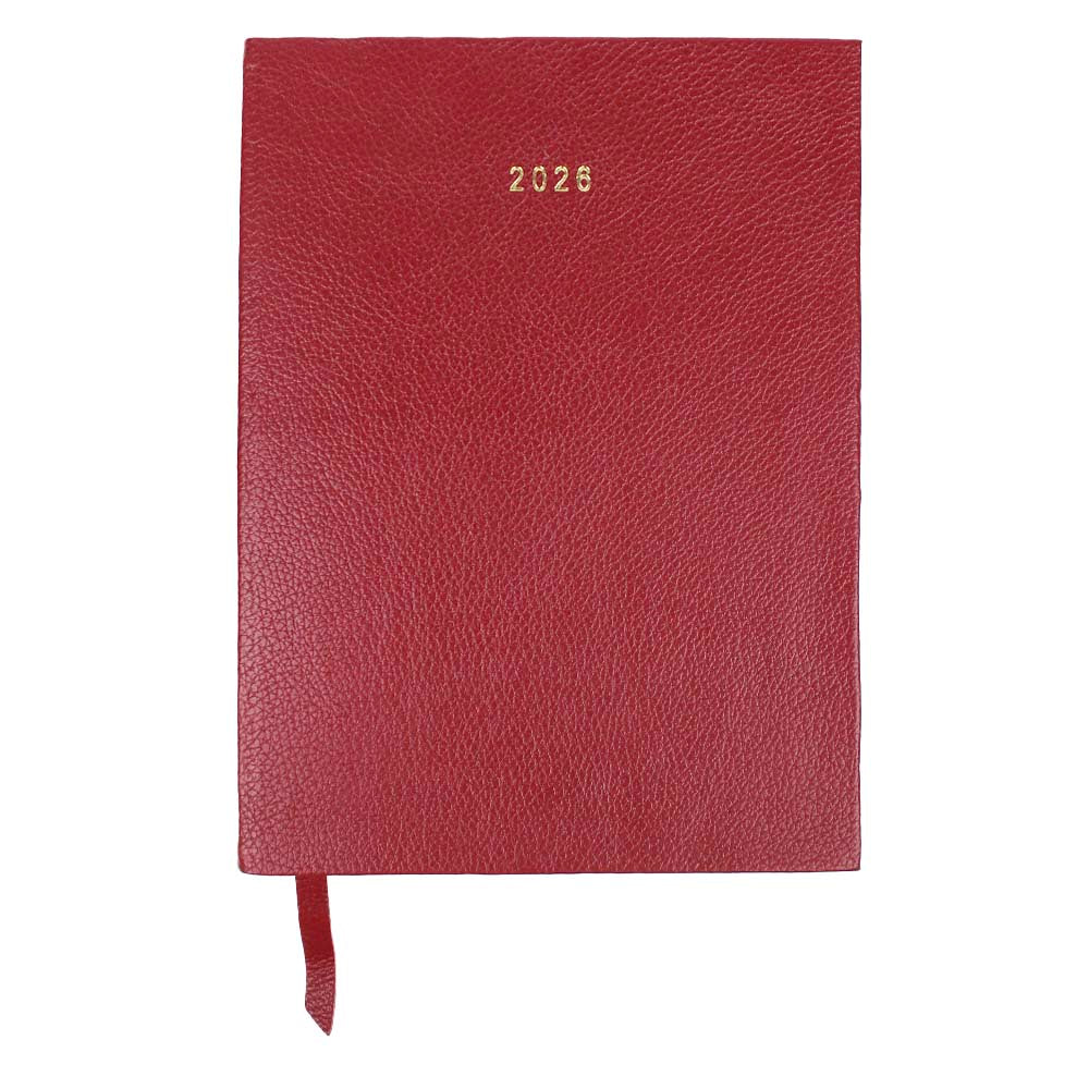 Planner My Days 2026 Vermelho Liso Pronta Entrega