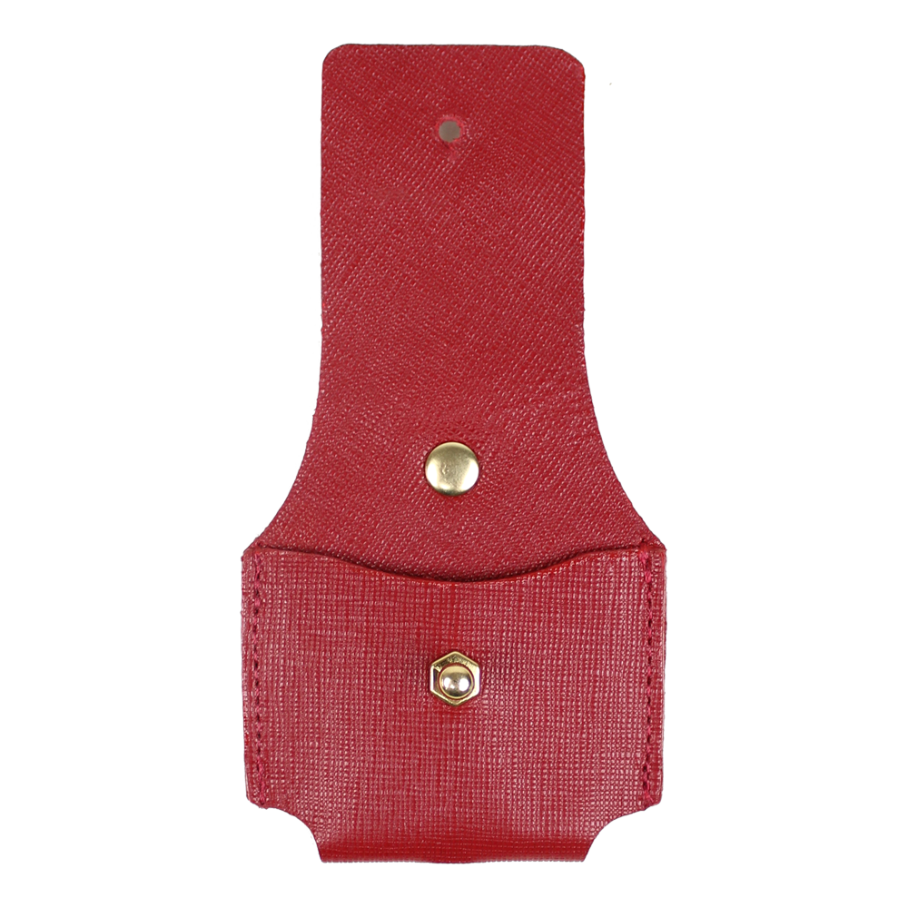 Porta AirPods Vermelho Safiano Pronta Entrega