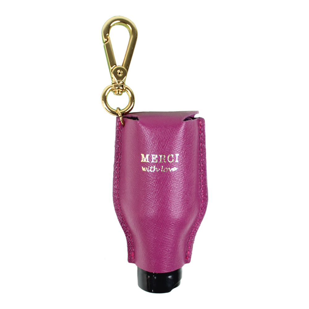 Porta Álcool Gel Envelope Fúcsia Safiano Pronta Entrega