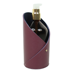 Porta Álcool Gel Moma Burgundy Liso com Marinho Liso Pronta Entrega