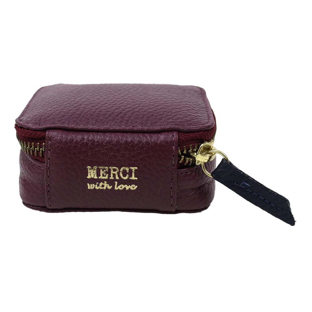 Porta Batom Burgundy Liso com Marinho Liso Pronta Entrega