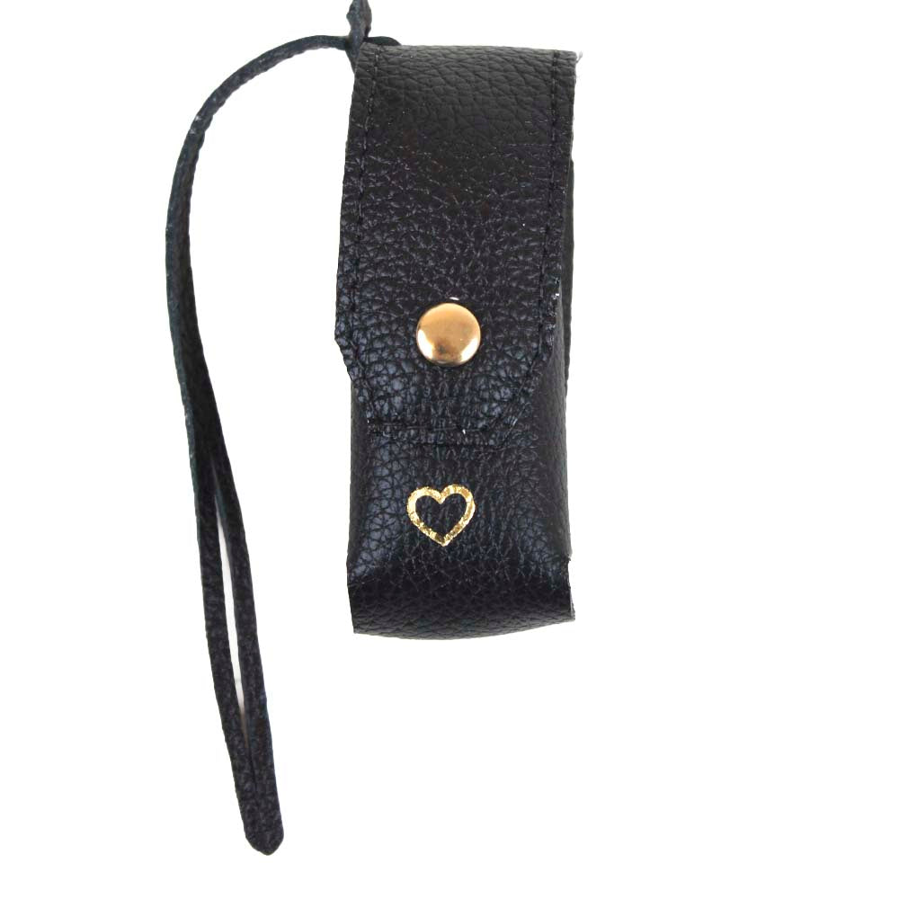 Porta Batom Charm Preto Liso Pronta Entrega