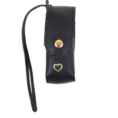 Porta Batom Charm Preto Liso Pronta Entrega