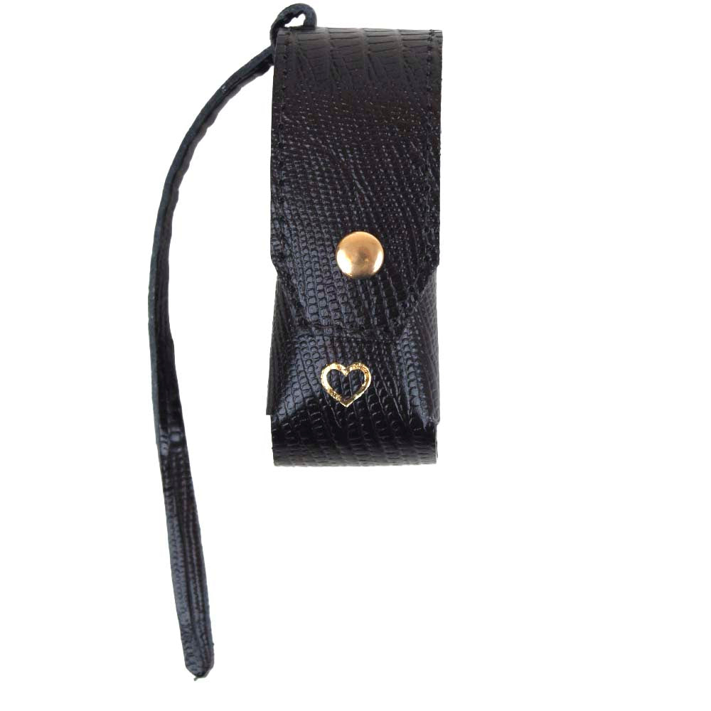 Porta Batom Charm Preto Paris Pronta Entrega