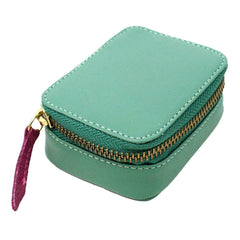 Porta Batom Jade Safiano com Fúcsia Liso Pronta Entrega