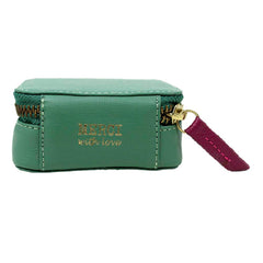 Porta Batom Jade Safiano com Fúcsia Liso Pronta Entrega