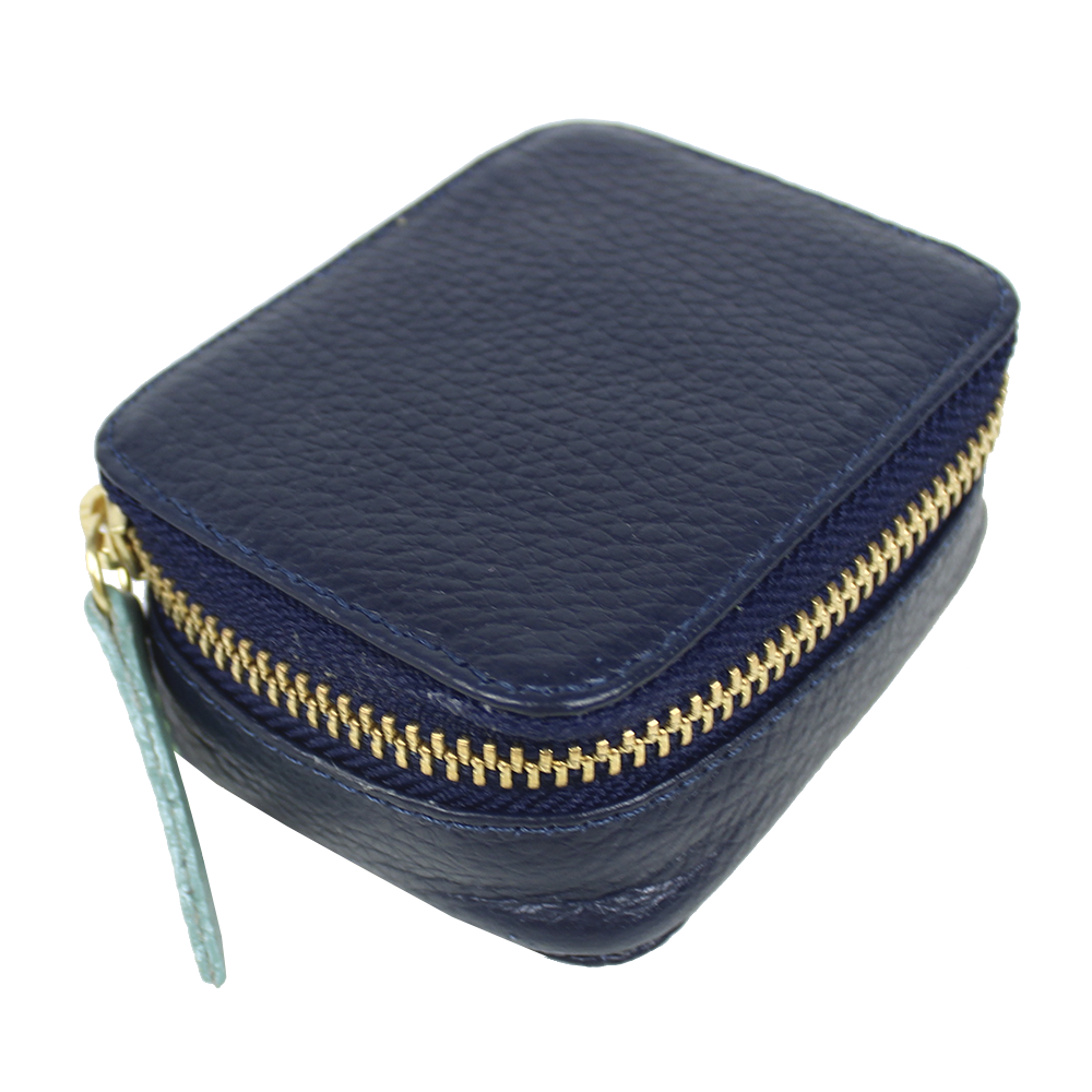 Porta Batom Marinho Liso com Jade Pronta Entrega