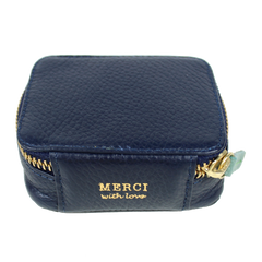 Porta Batom Marinho Liso com Jade Pronta Entrega