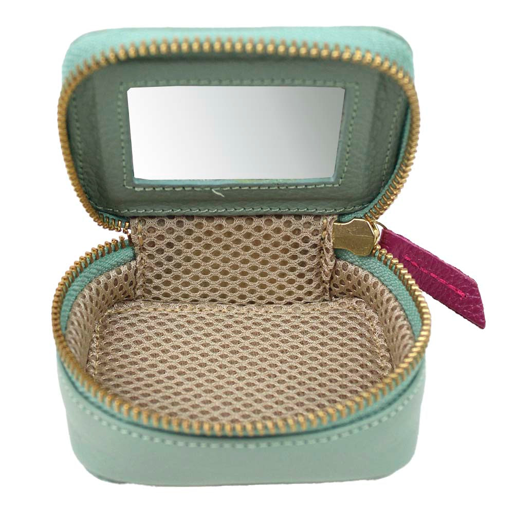 Porta Batom Menta Liso com Fúcsia Liso Pronta Entrega