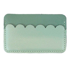 Porta Cartão Babado Jade com Menta Liso Pronta Entrega