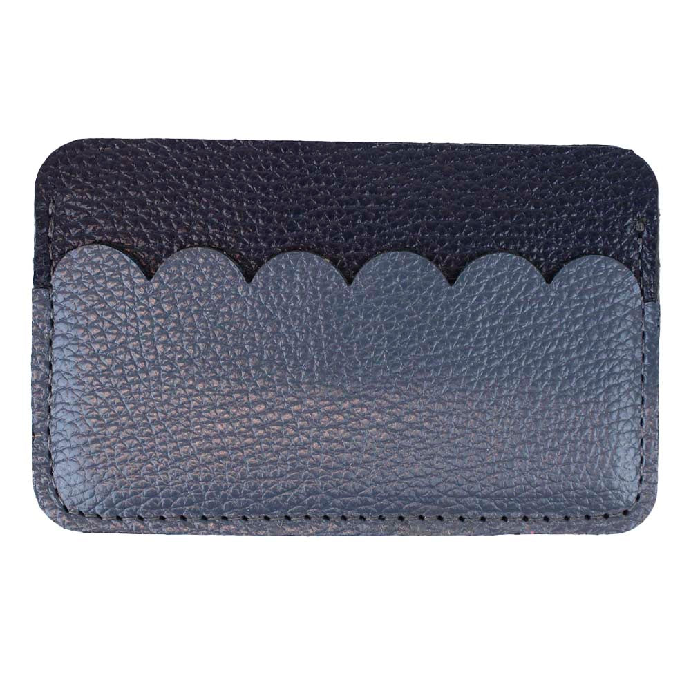 Porta Cartão Babado Marinho Liso com Oceano Pronta Entrega