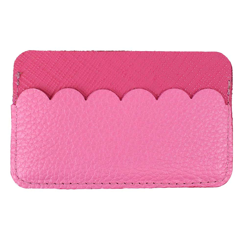 Porta Cartão Babado Pink Prada com Rosa Orquídea Pronta Entrega