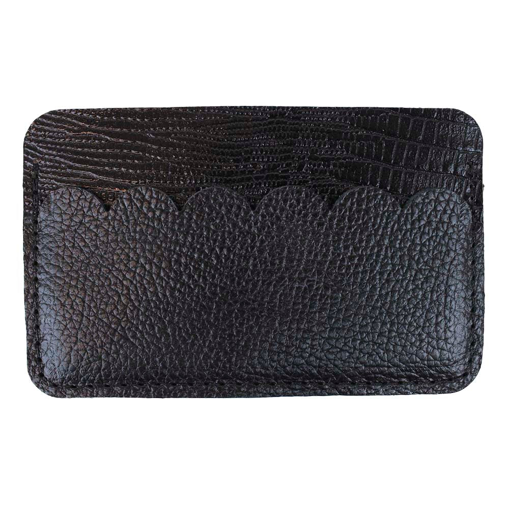 Porta Cartão Babado Preto Paris com Preto Liso Pronta Entrega