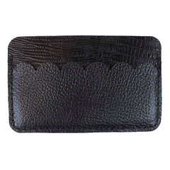 Porta Cartão Babado em Couro Personalizado