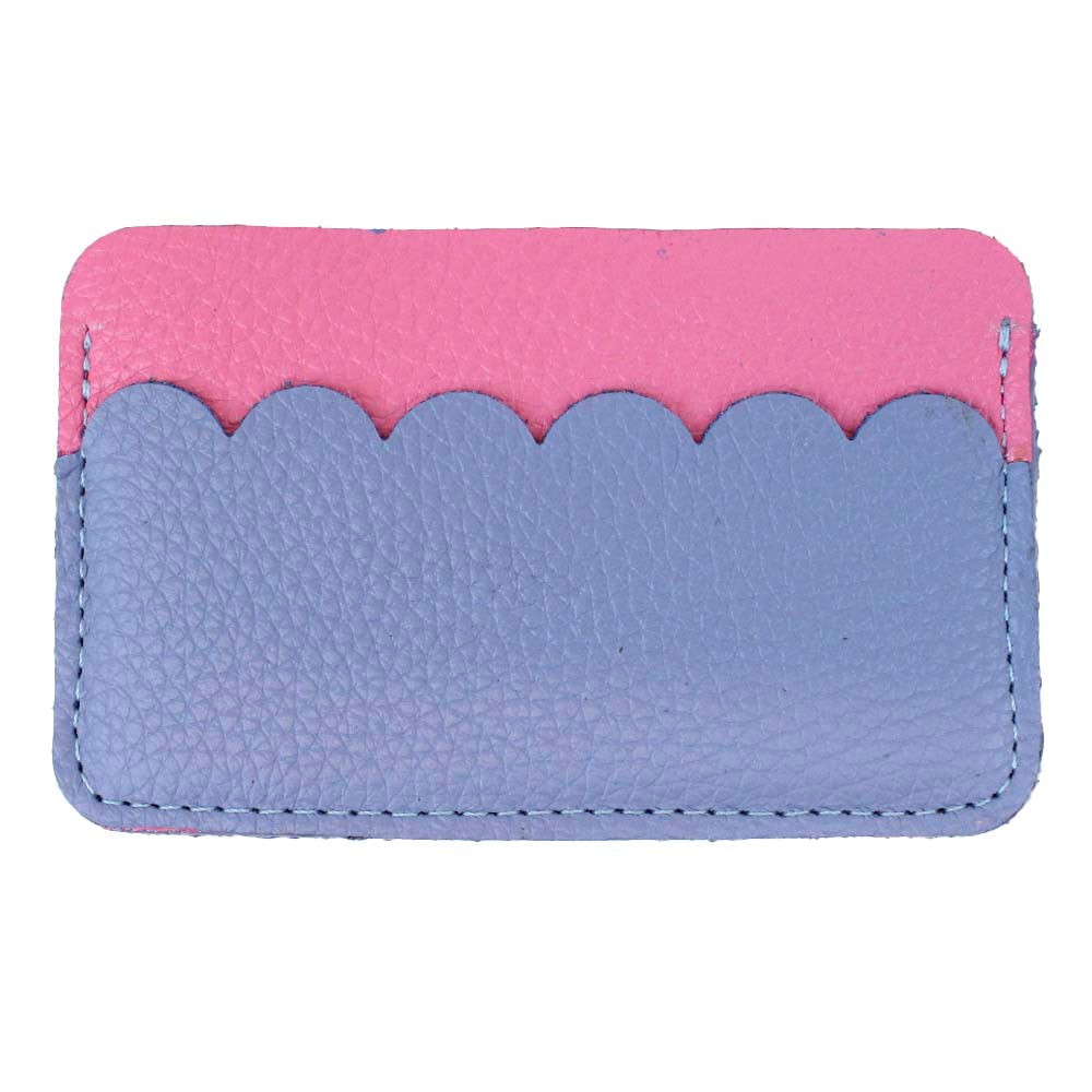 Porta Cartão Babado Rosa Orquídea com Sky Pronta Entrega