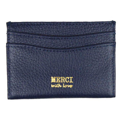 Porta Cartão de Crédito Marinho Liso Pronta Entrega