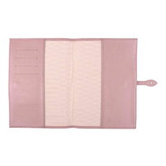 Porta Cartão De Vacina Borboleta Algodão Doce Liso com Off White e Jade Pronta Entrega