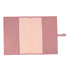 Porta Cartão De Vacina Girafinha Algodão Doce Liso com Off White Liso e Menta Liso Pronta Entrega