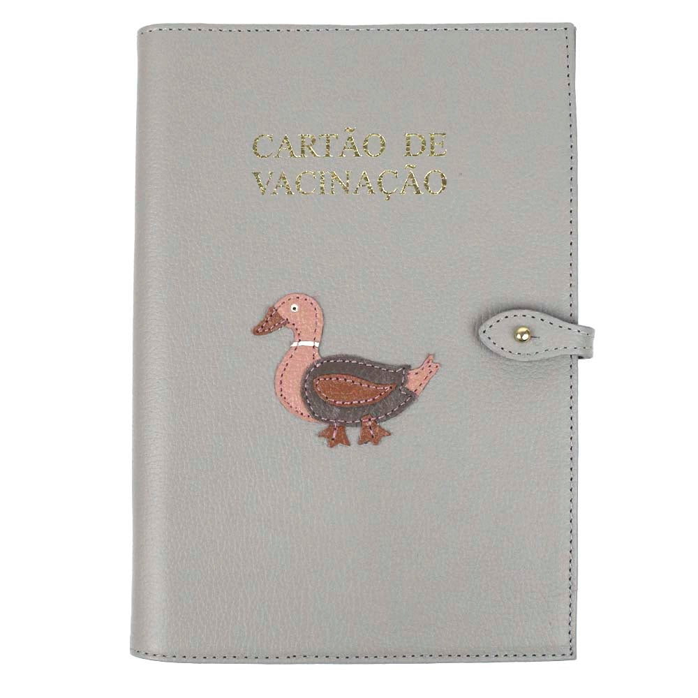 Porta Cartão De Vacina Patinho Vintage Atmosfera com Algodão Doce Liso,fendi e Caramelo Liso Pronta Entrega