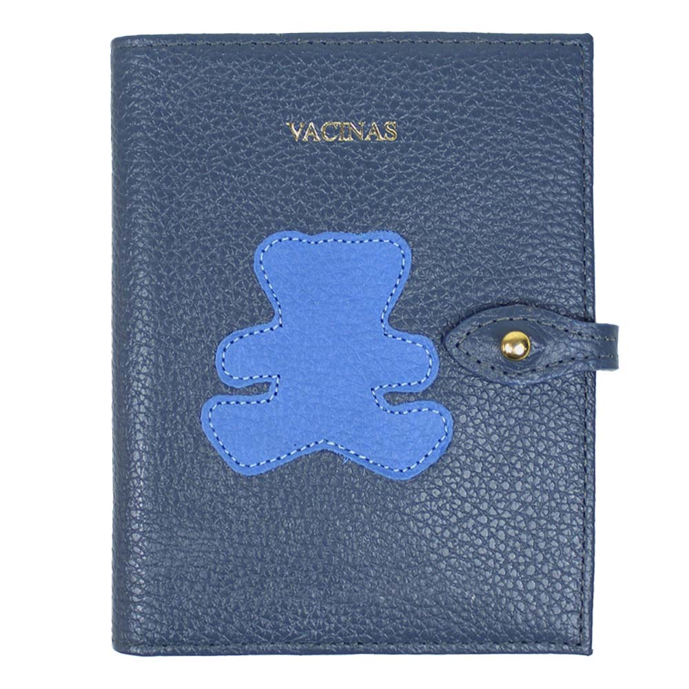 Porta Mini Cartão de Vacina - Modelo Einstein Little Bear em Couro Personalizado