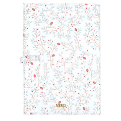 Porta Cartão de Vacina Estampa Blossom em Couro Personalizado