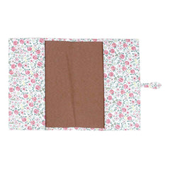 Porta Cartão de Vacina Libélula Estampa Bosque com Rosa Chá e Off White Liso Pronta Entrega