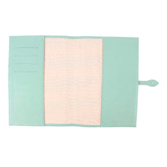 Porta Cartão De Vacina Girafinha Menta Liso Com Caramelo Liso e Off White Liso Pronta Entrega