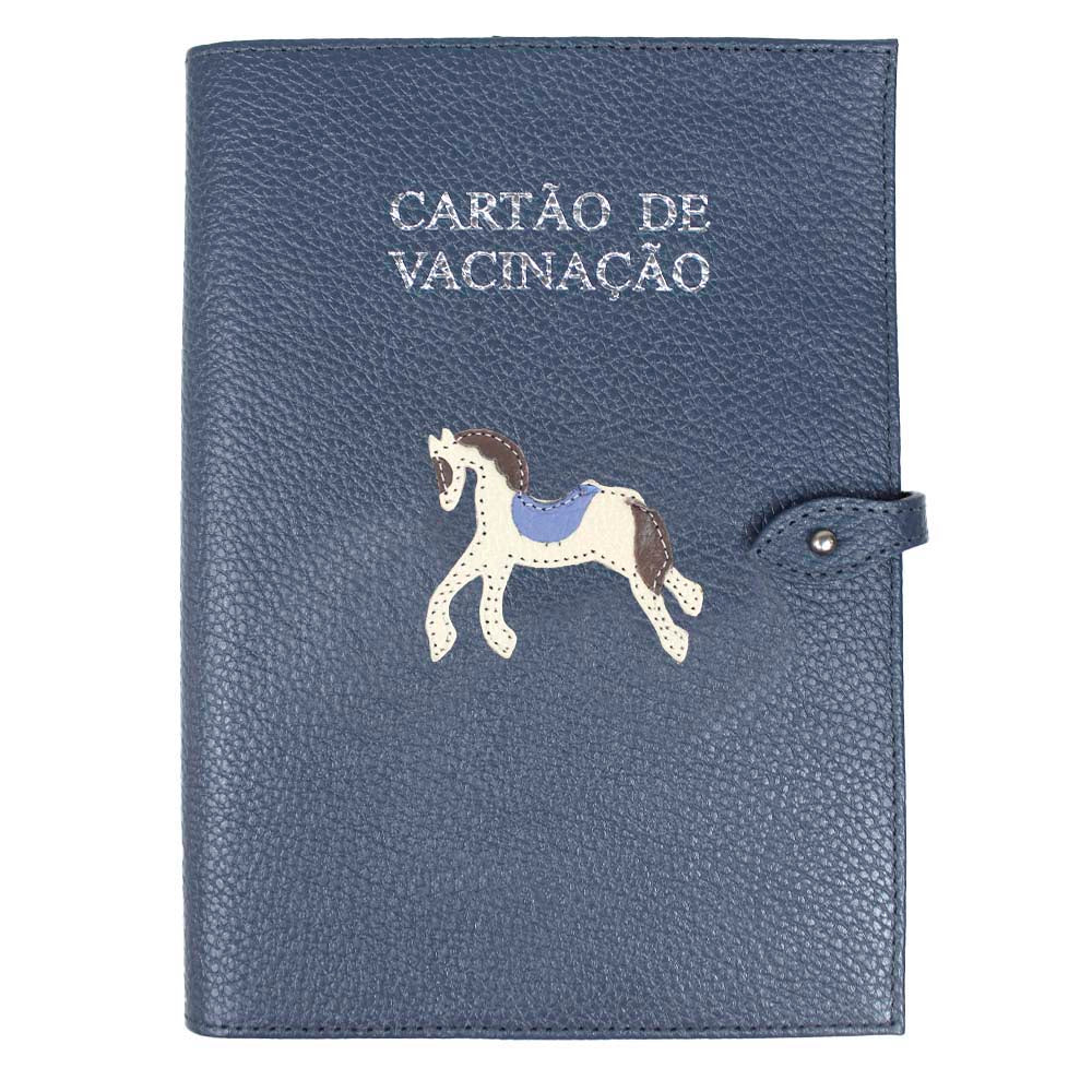 Porta Cartão de Vacina Cavalo Joca Oceano com Fendi e Sky Pronta Entrega