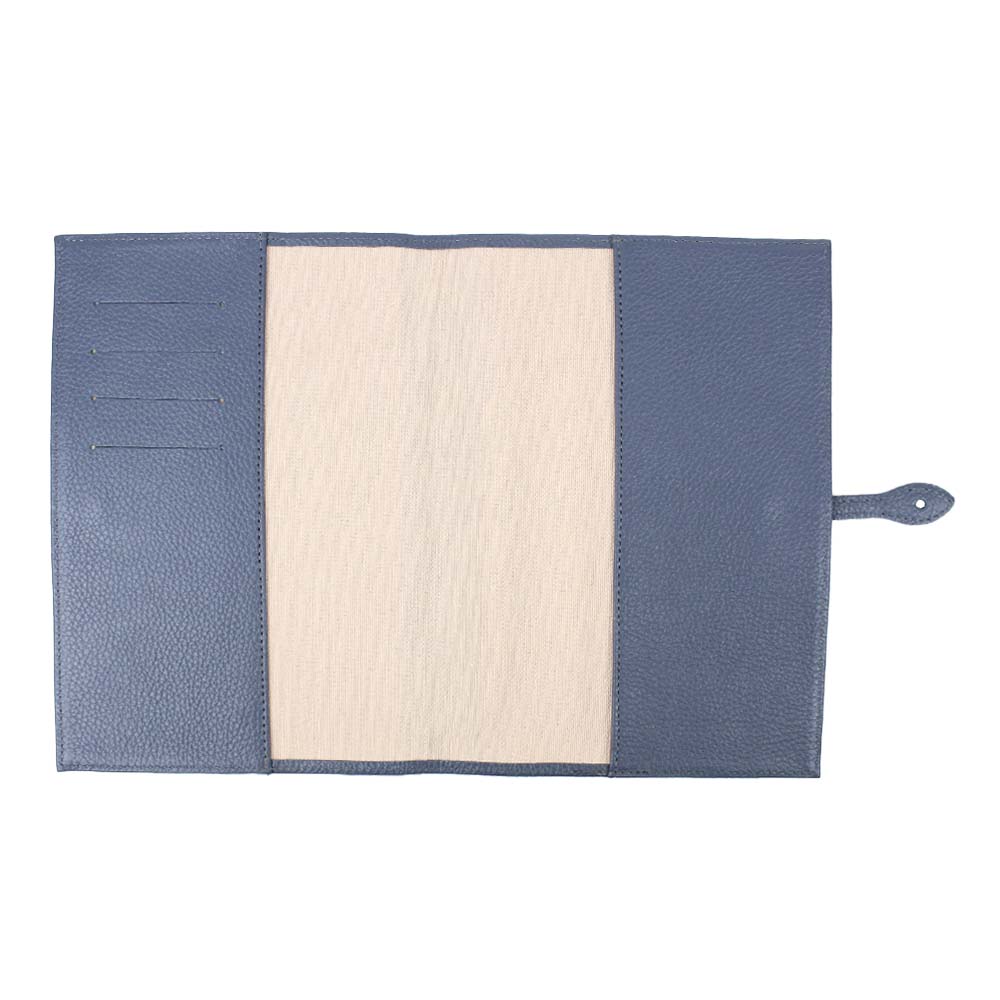 Porta Cartão De Vacina Little Baer Oceano Com Off White Liso Pronta Entrega