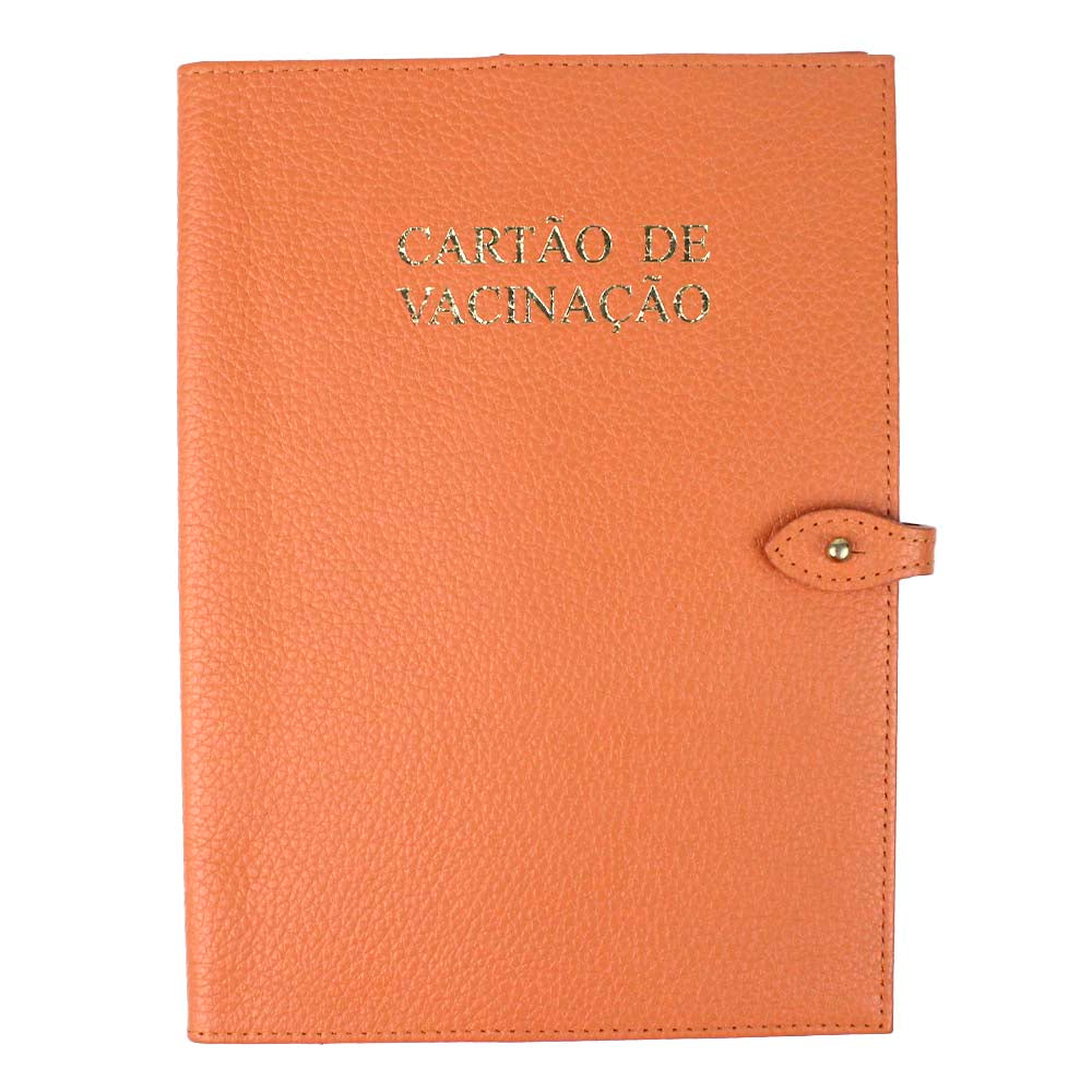 Porta Cartão de Vacina + Caderneta de Saúde Impressa em Couro Personalizado