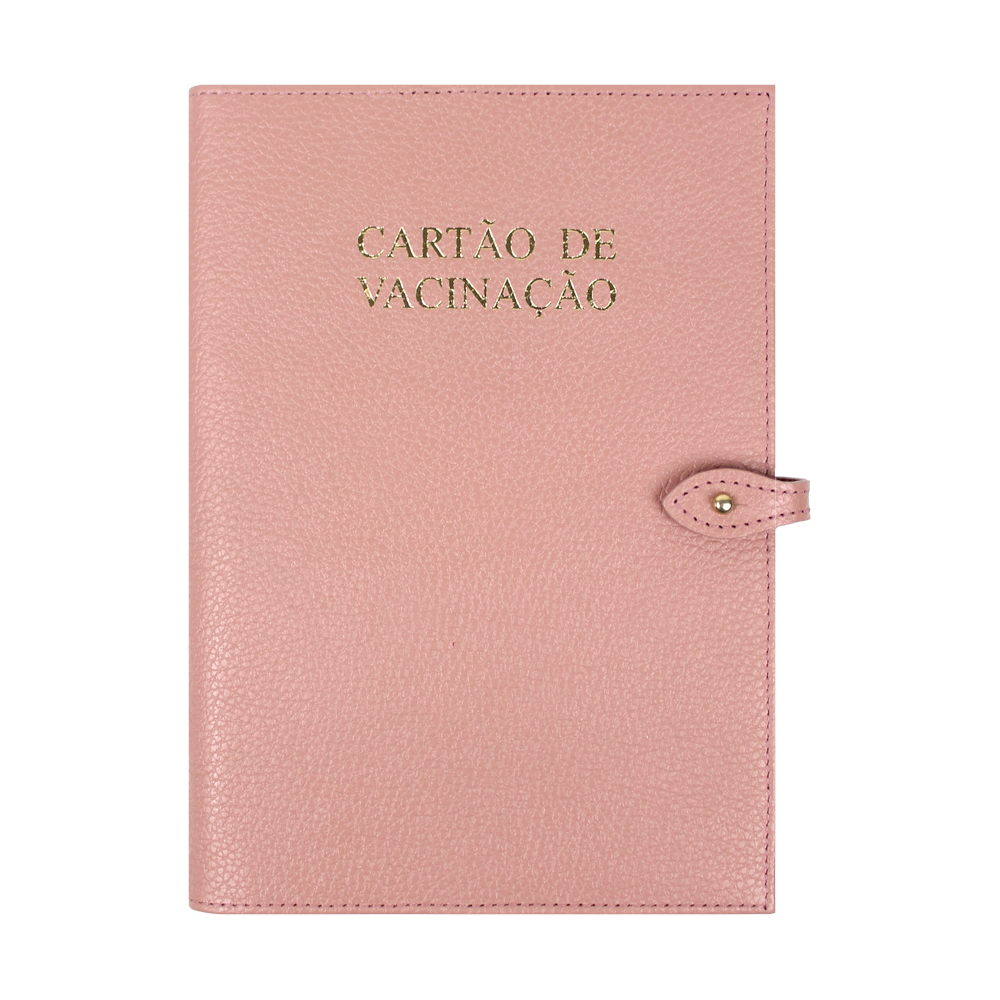 Porta Cartão de Vacina + Caderneta de Saúde Impressa em Couro Personalizado