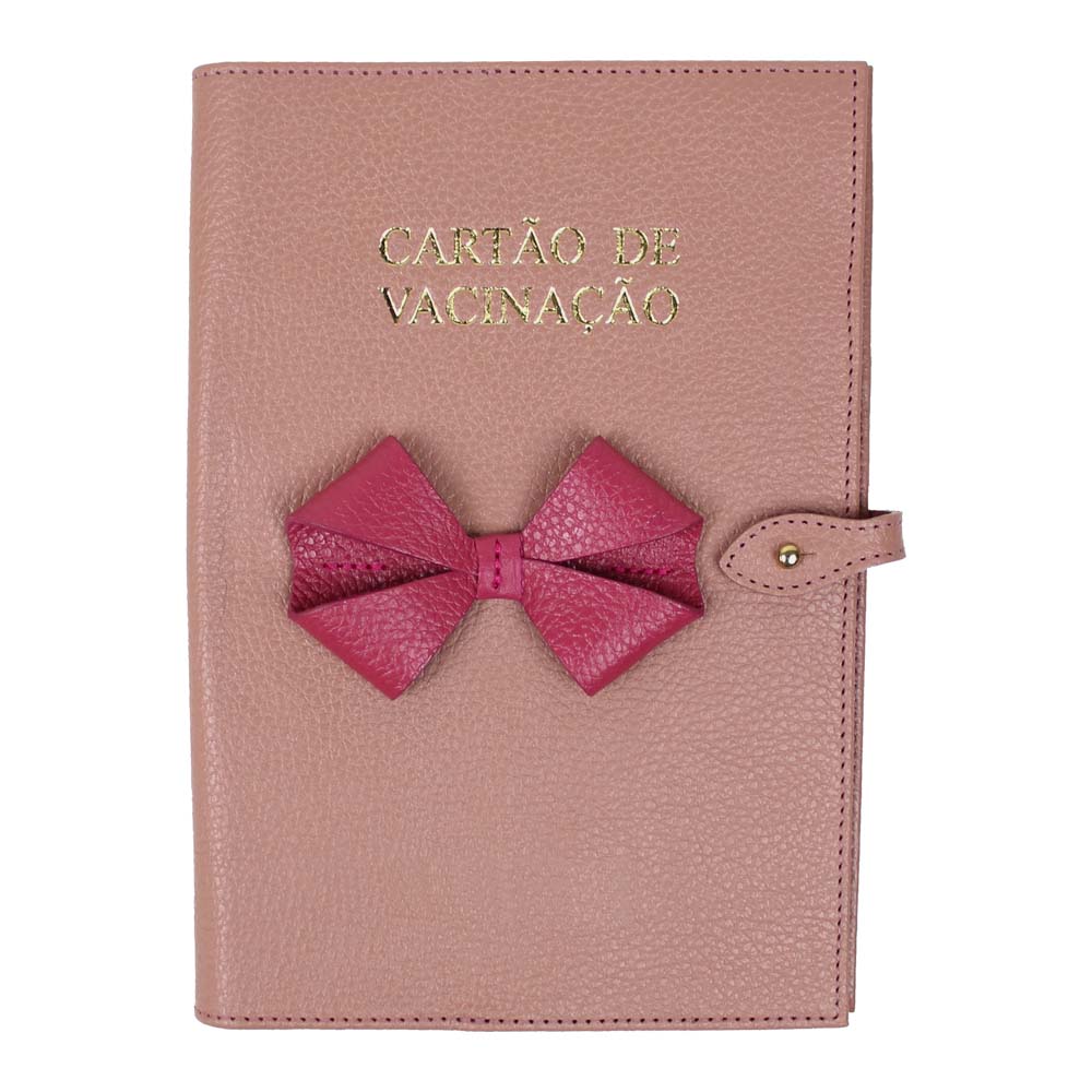 Porta Cartão de Vacina Laço Algodão Doce Liso com Chiclete Pronta Entrega