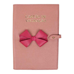 Porta Cartão de Vacina Laço Algodão Doce Liso com Chiclete Pronta Entrega