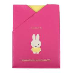 Porta Certidão de Nascimento Petit Lapin em Couro Personalizado