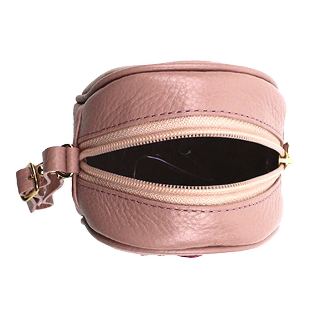 Porta Chupeta Little Bear Laço em Couro Personalizada