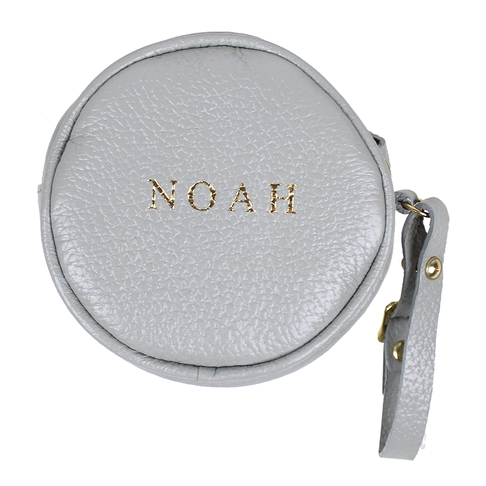 Porta Chupeta Little Lion em Couro Personalizada