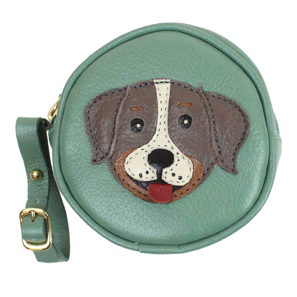 Porta Chupeta Cachorro Toddy em Couro Personalizada