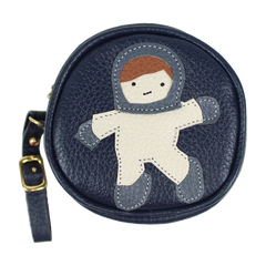 Porta Chupeta Astronauta em Couro Personalizada