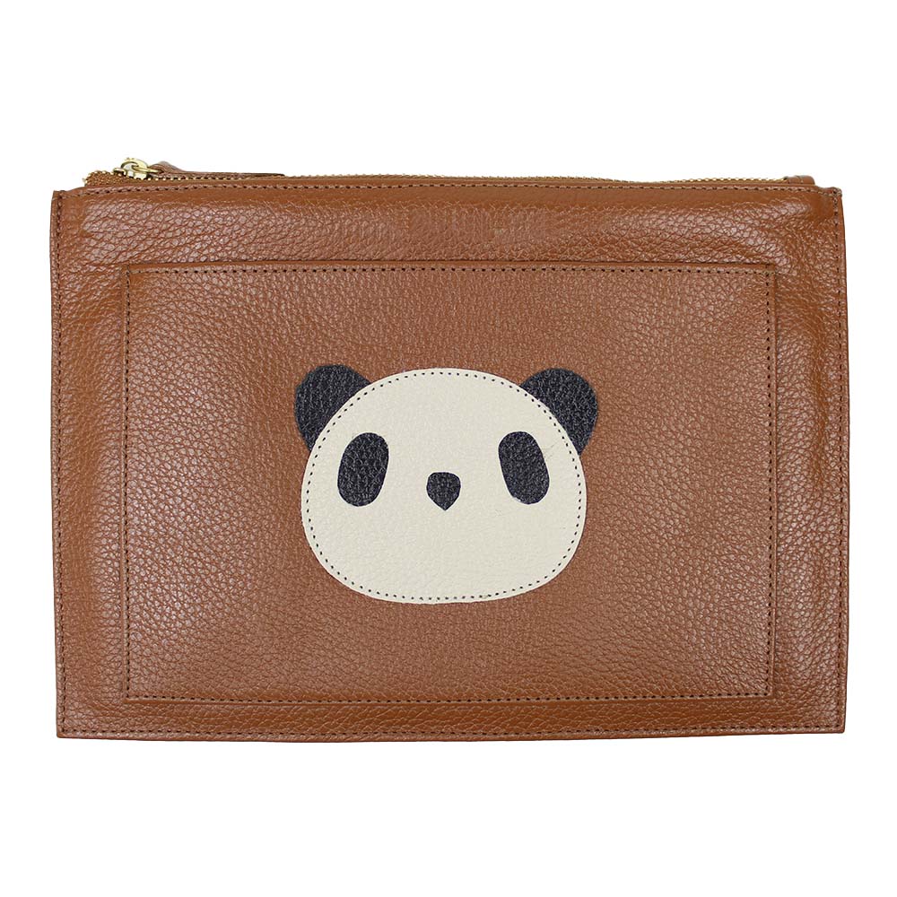 Porta Documento Little Panda em Couro Personalizado