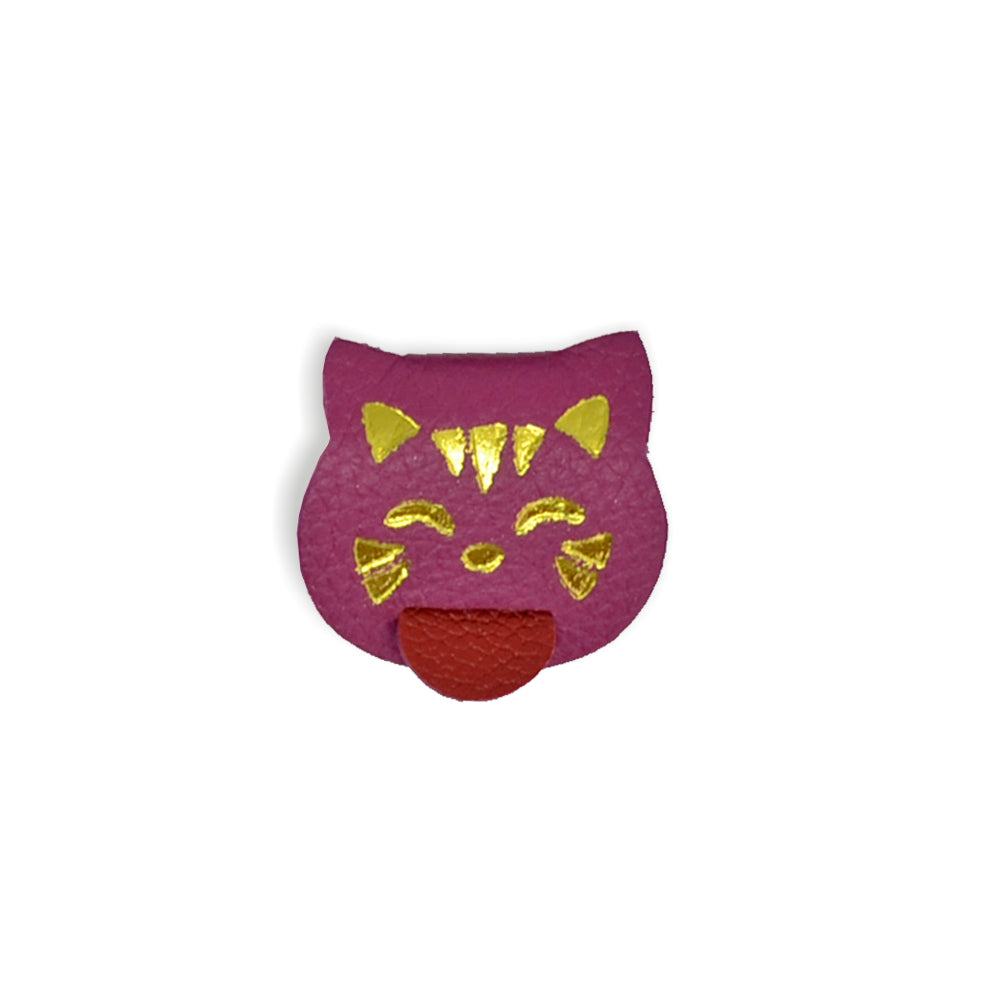 Porta Fio Cat em Couro Personalizado